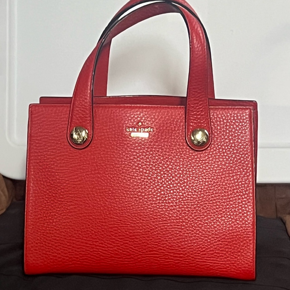 Kate Spade Red Leather Handbag